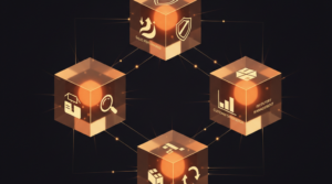 Abstracte weergave van de 5 belangrijkste e-commerce metrics in een dashboard